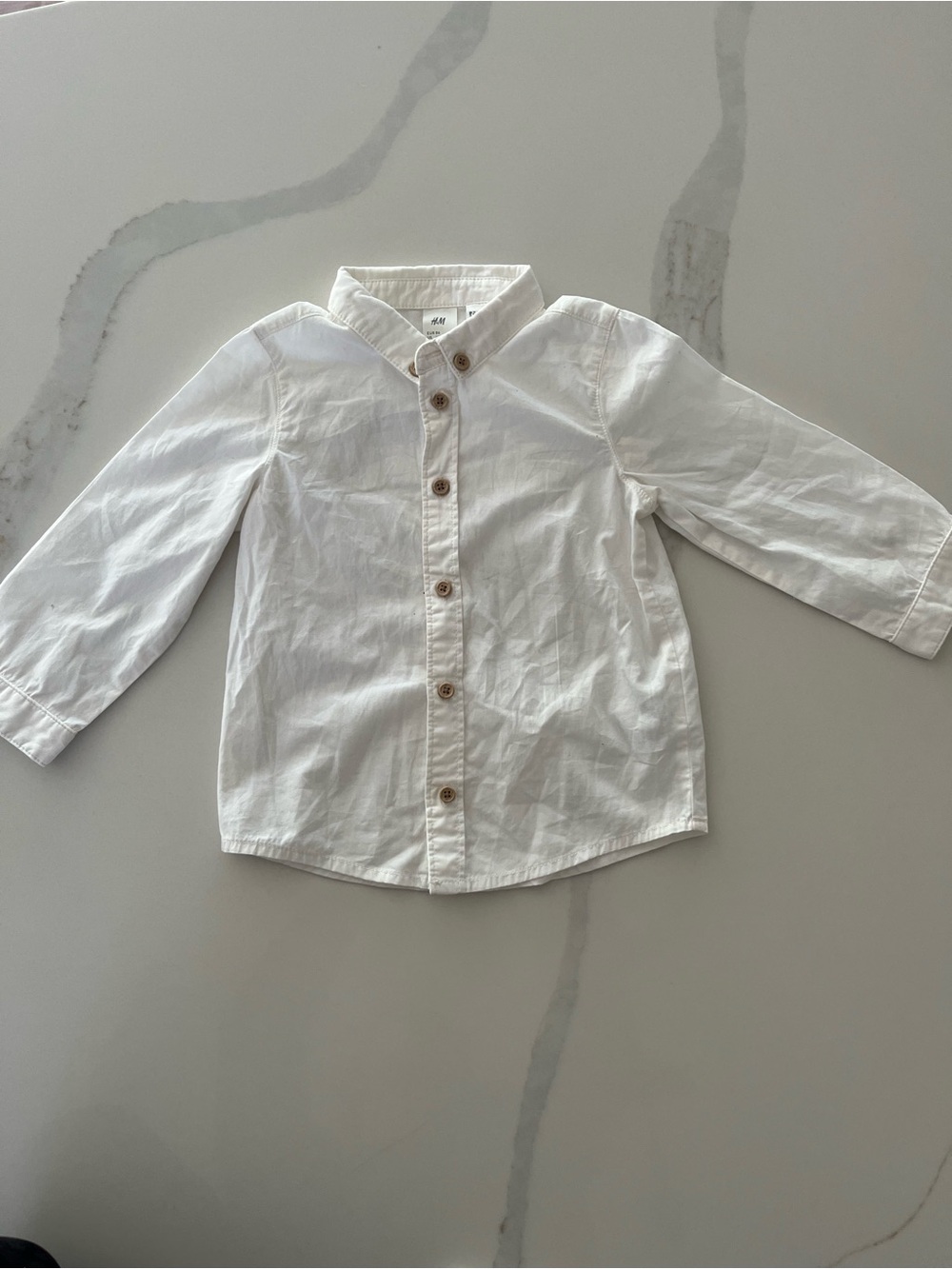 12-18M H&M White Button-Up Shirt